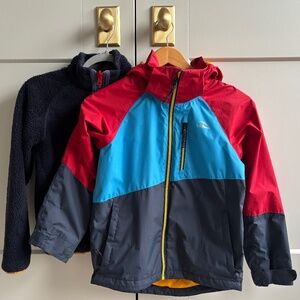 L.L.Bean Kids’ Fleece-Lined 3-in-1 Jacket S8